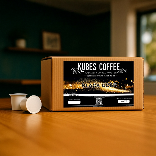 KUBES COFFEE CUPS - BLACK GOLD