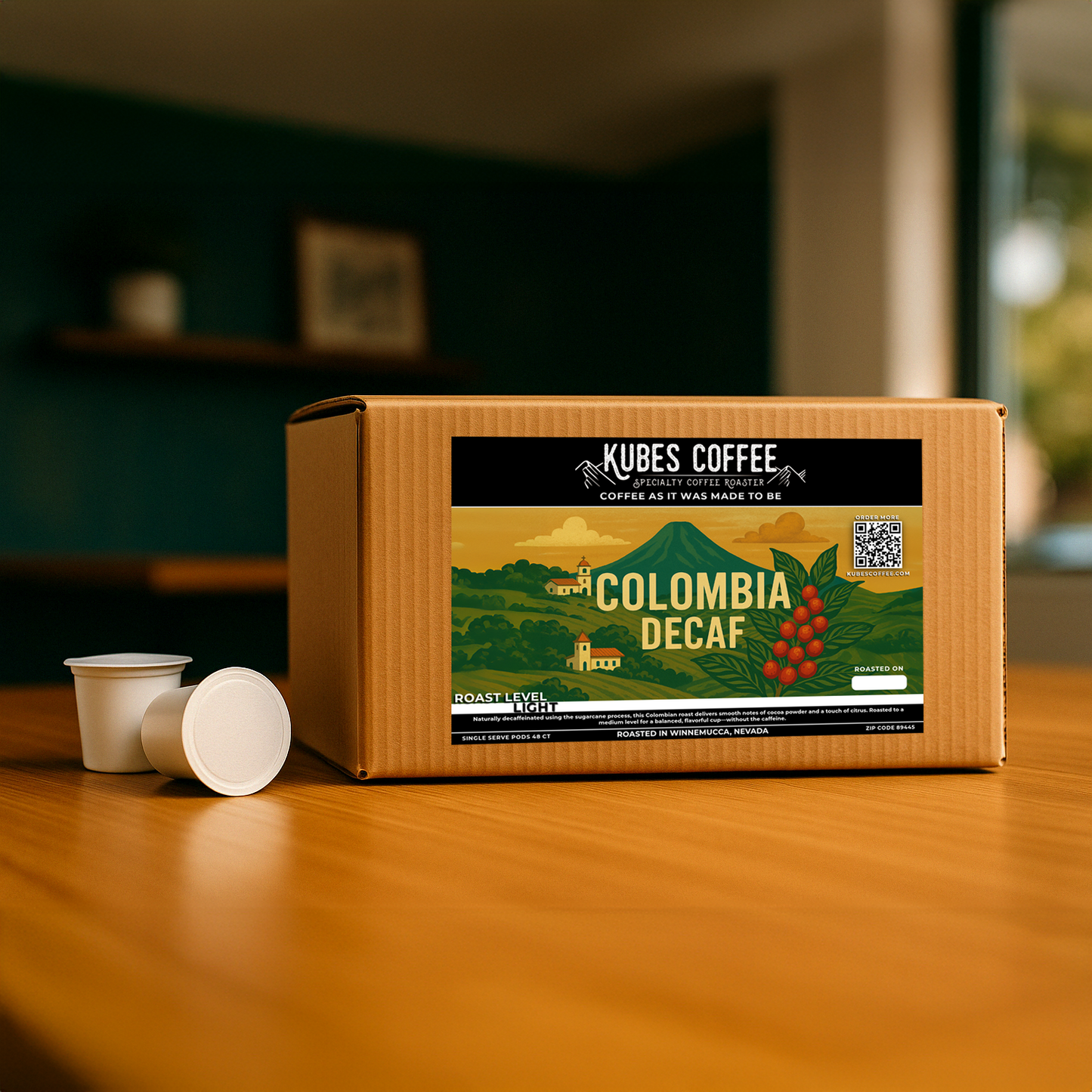 KUBES COFFEE CUPS - COLOMBIA DECAF
